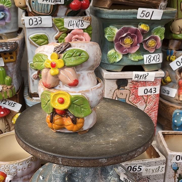 粗陶材质多肉花盆