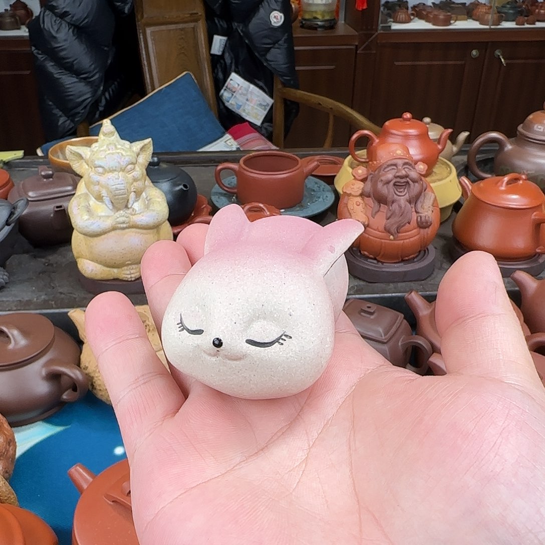 紫砂茶壶兔子兔子