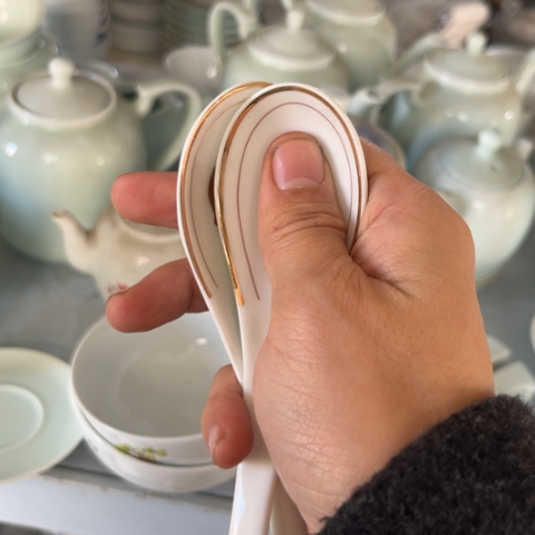 瓷其他勺两个陶瓷