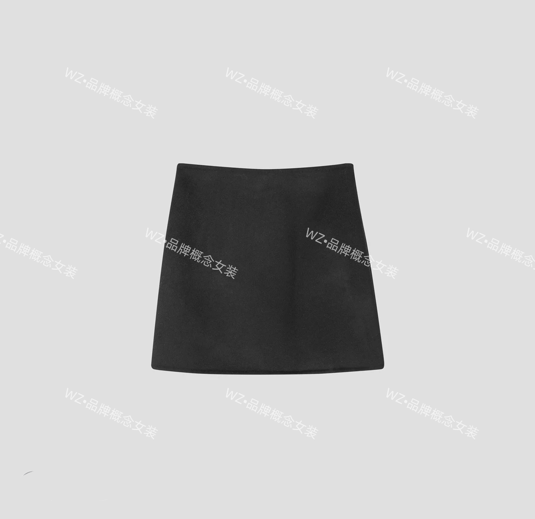 【W•Z】“小名媛”羊毛显瘦短款半裙