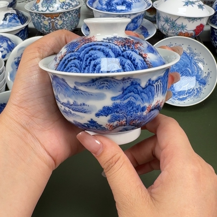 景德镇纯手工手绘茶器蒙蒙