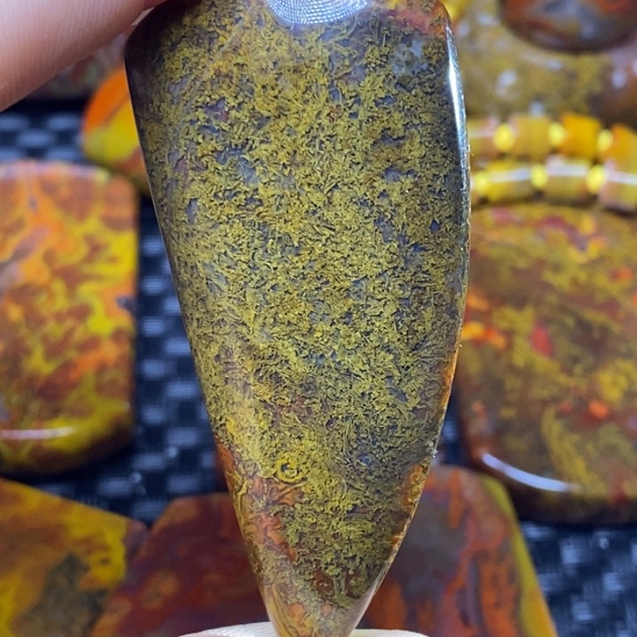 玛瑙/玉髓颈饰足银镀金镶嵌