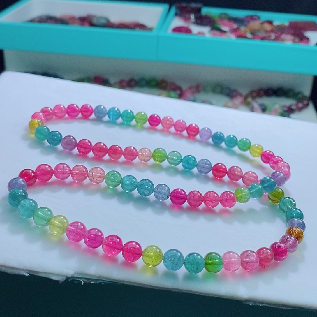 手链未镶嵌碧玺7.2mm左右