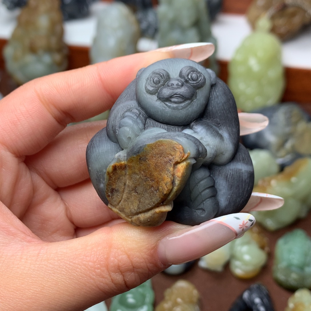 和田玉未镶嵌挂件