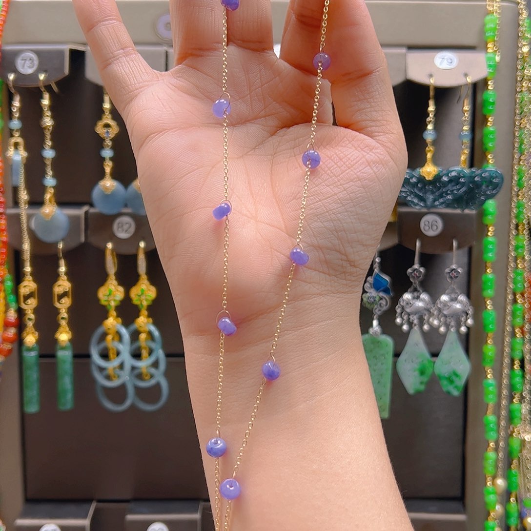 合金翡翠耳坠翡翠