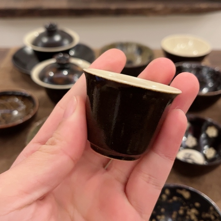 茶盏吉州窑放漏杯