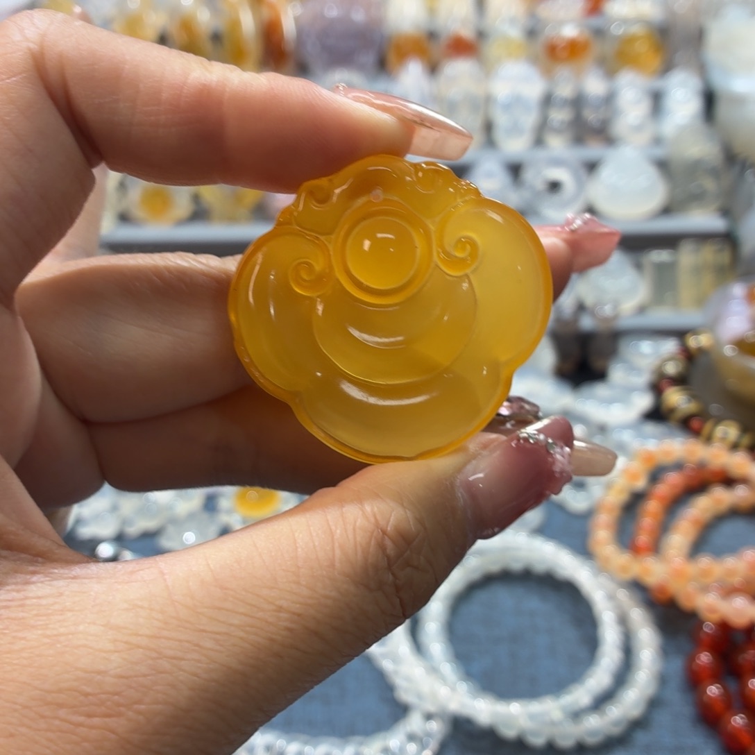 玛瑙/玉髓未镶嵌吊坠(不含链)