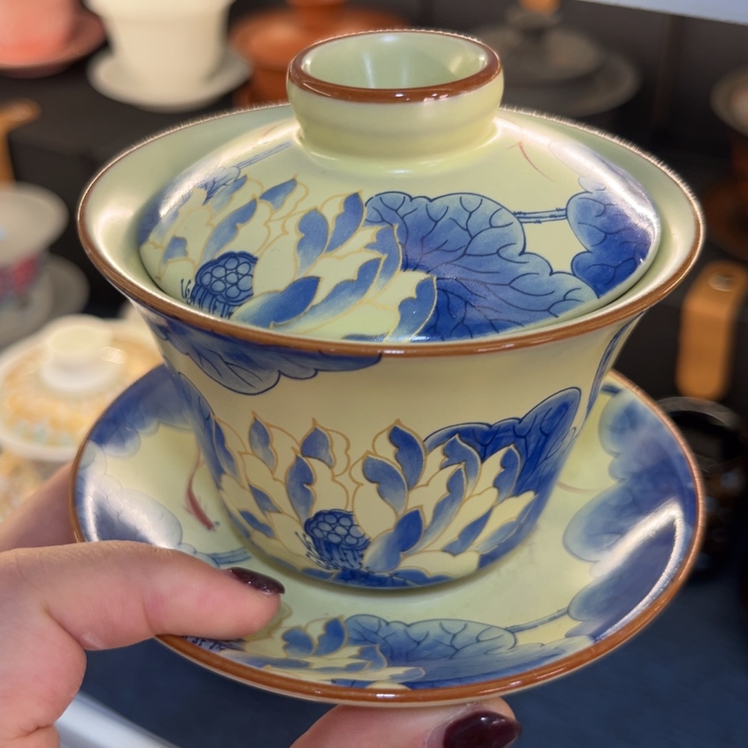 陶景德陶瓷盖碗茶具