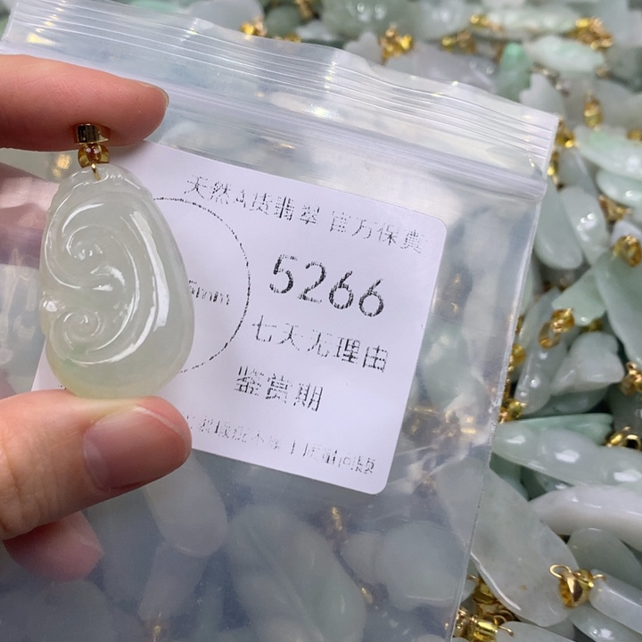 翡翠未镶嵌吊坠(不含链)