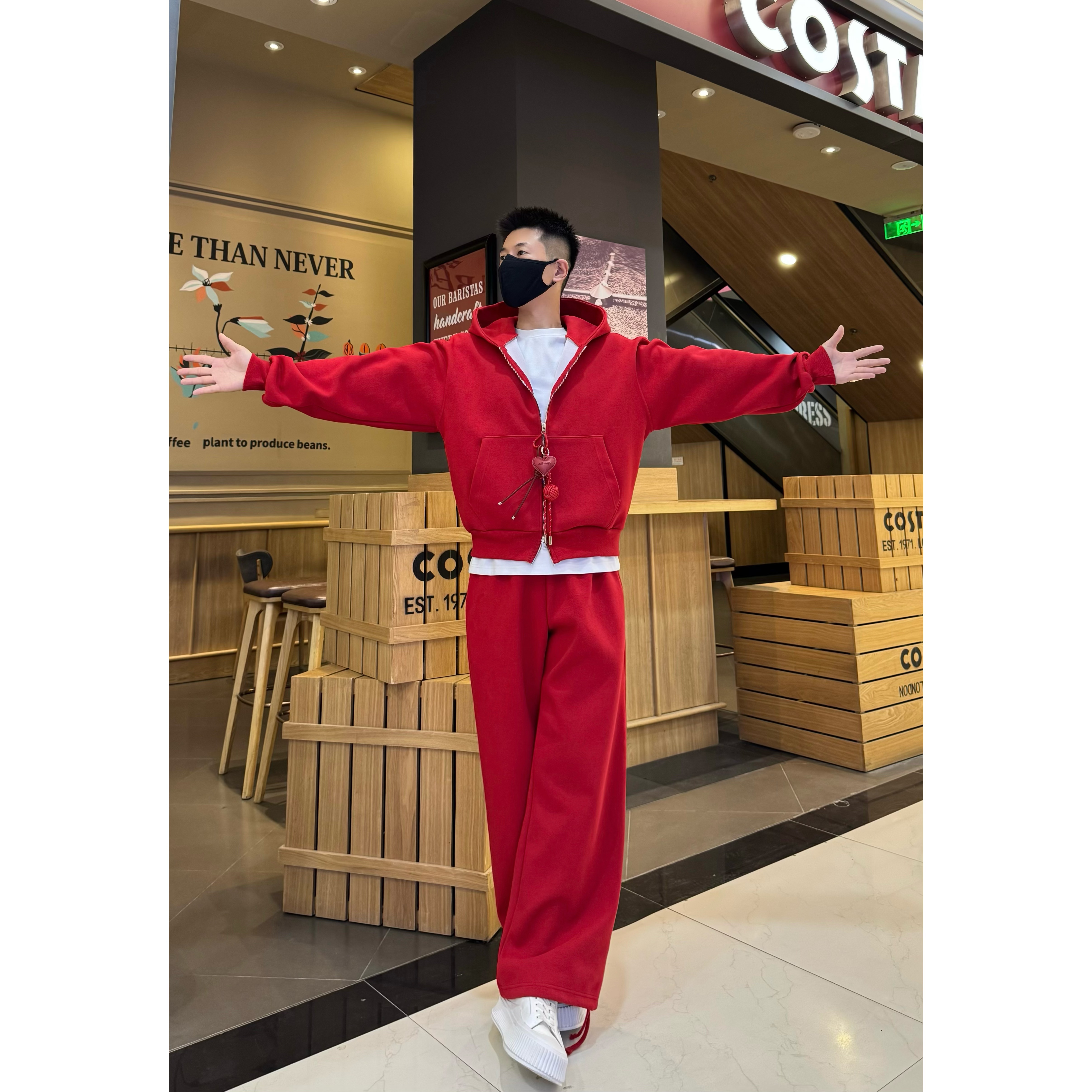 【YSFZ】设计师高级感简约休闲连帽卫衣外套（配套裤子在其他链接）