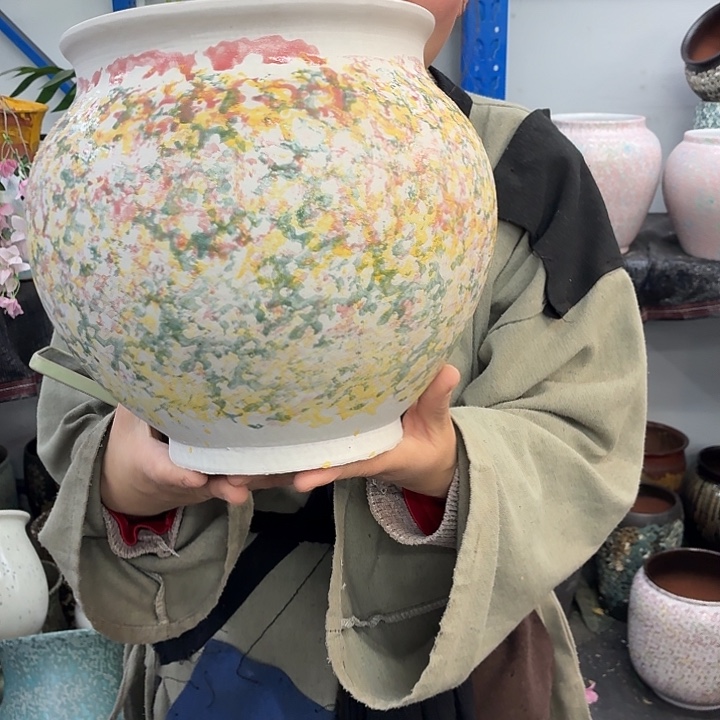 20×25 -粗陶花盆有孔-买买买