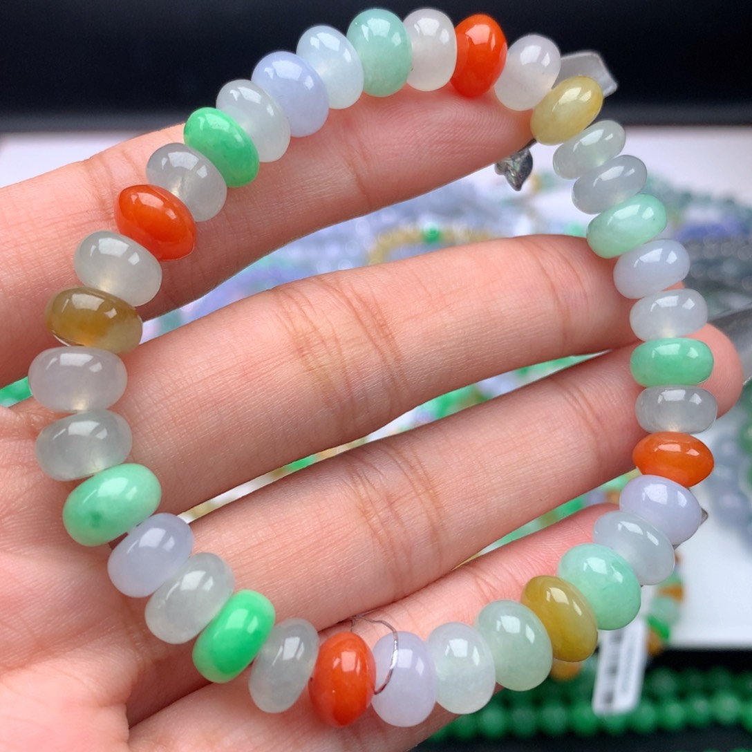 翡翠手链未镶嵌卡