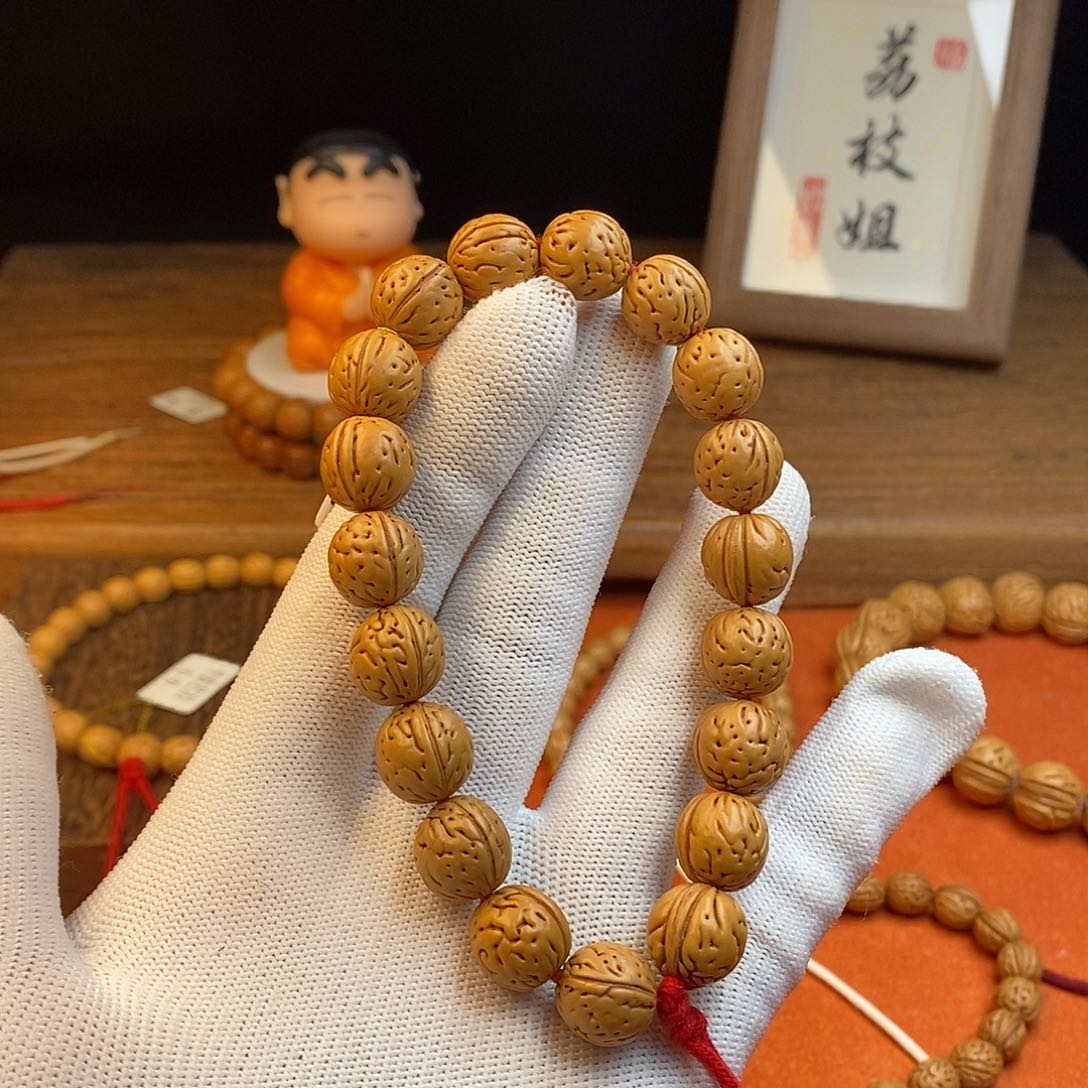 桃核手串钢豆12.5s （尺寸误差0.5之间）