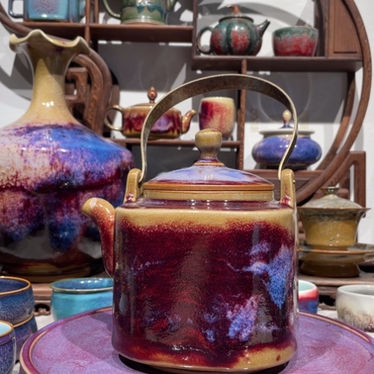 神垕钧瓷茶器后钧瓷茶器