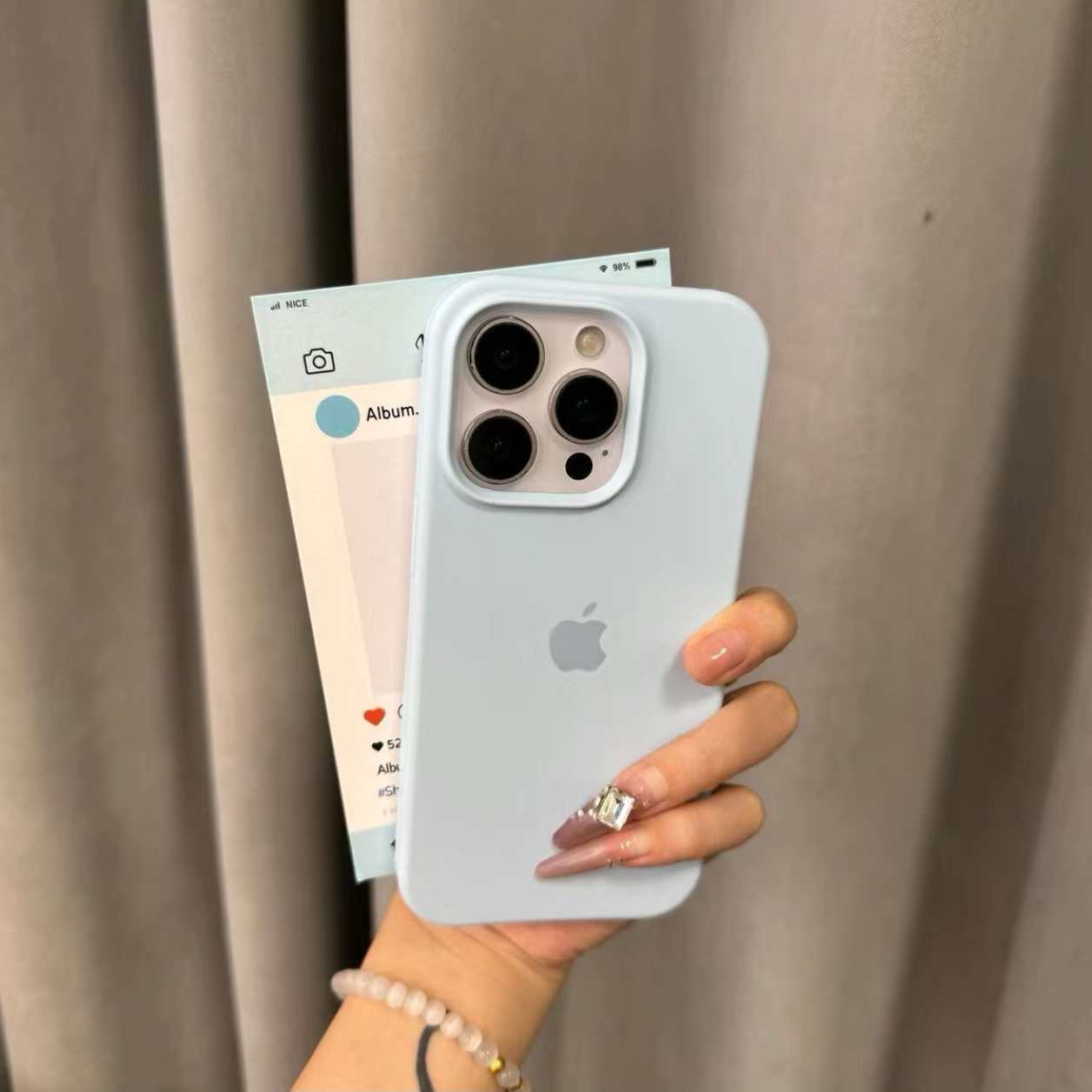 大孔全包液态硅胶手机壳适用苹果16/iPhone17/15promax/14plus/13