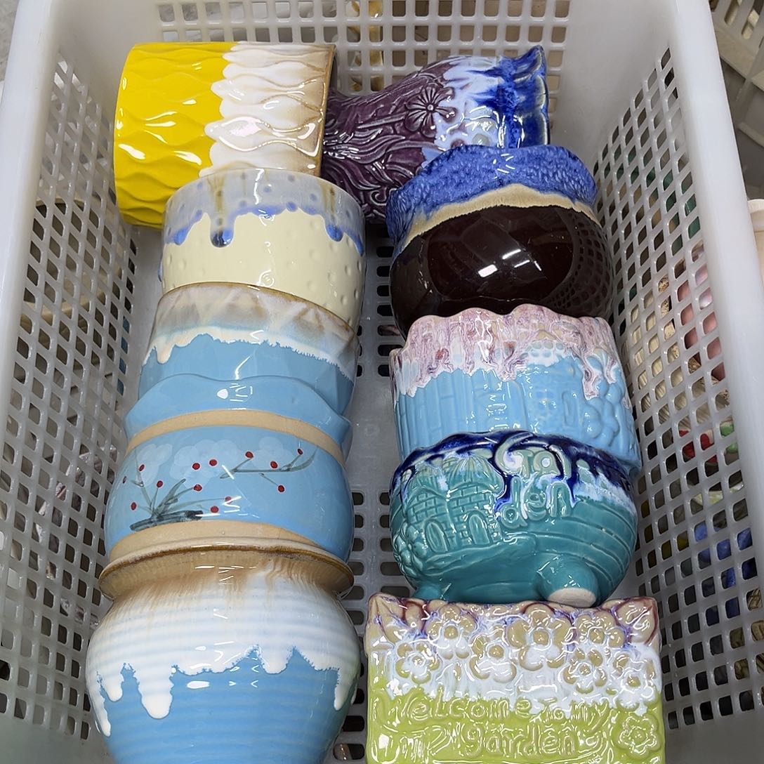 陶瓷陶瓷花盆特价上新口8-10厘米