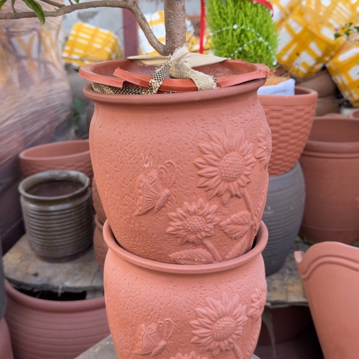 花盆紫砂口19高24宜兴紫砂粗糙正常