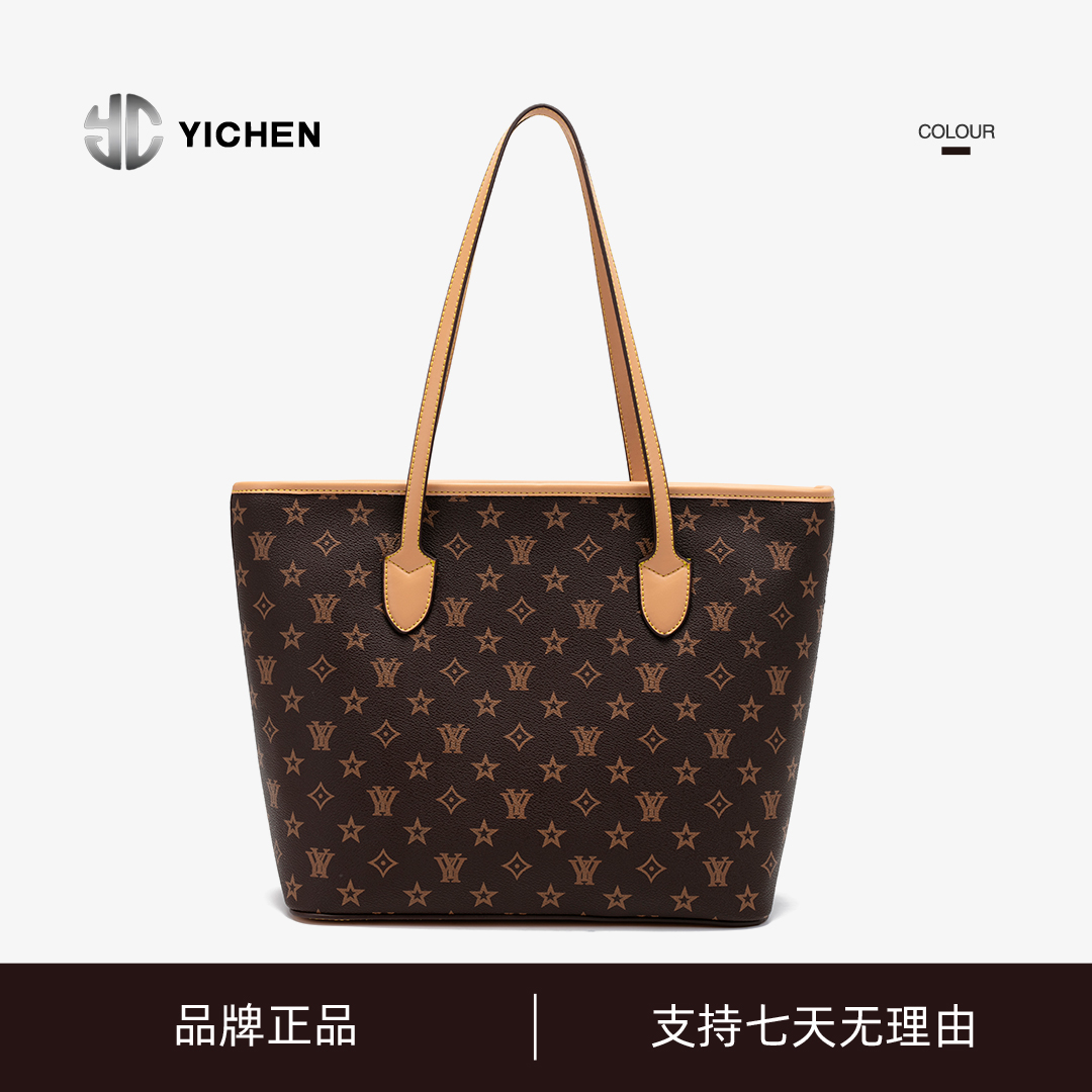 YICHEN /复古风托特包印花大包百搭逛街单肩包大容量Y53