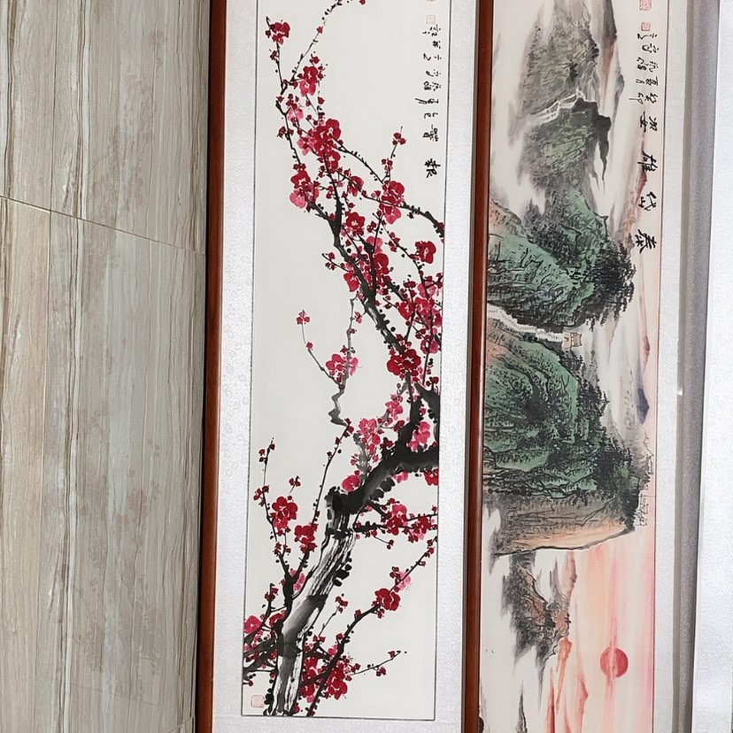 【闪购商品】国画书画作品带框163×48