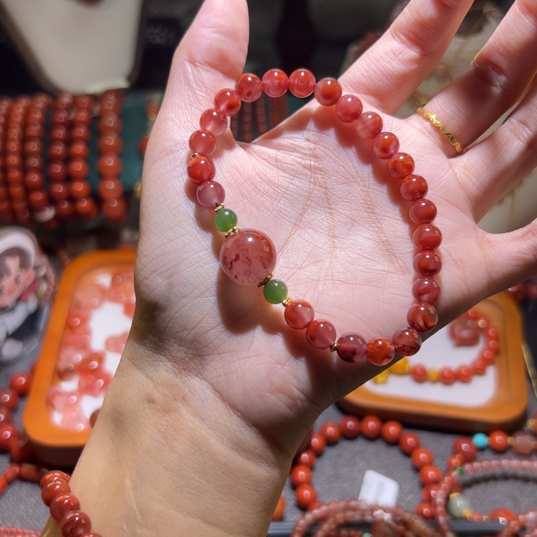 未镶嵌手串南红玛瑙7mm