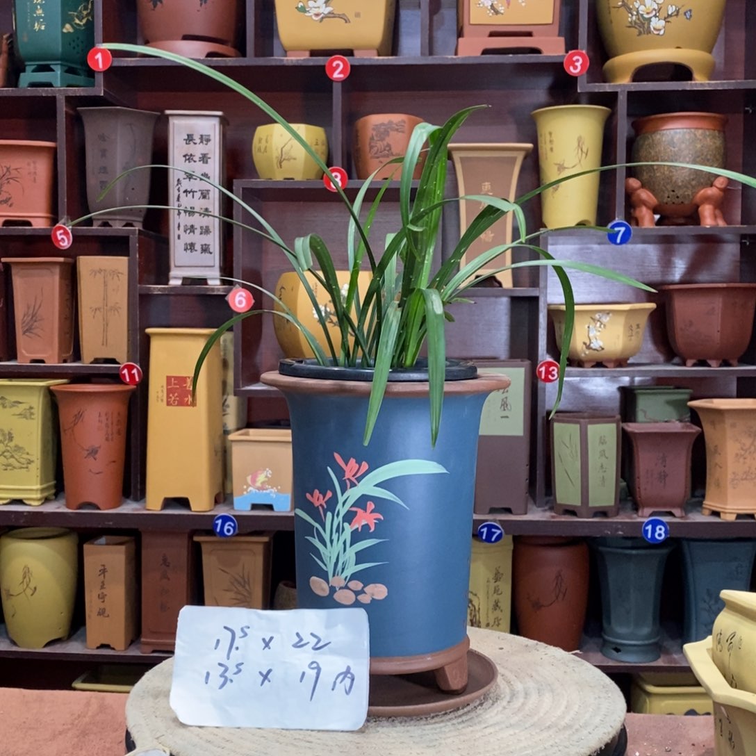 紫砂艺术紫砂花盆