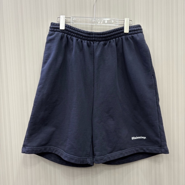 99新 Balenciaga/巴黎世家 黑色刺绣短裤 尺码：XS 10881