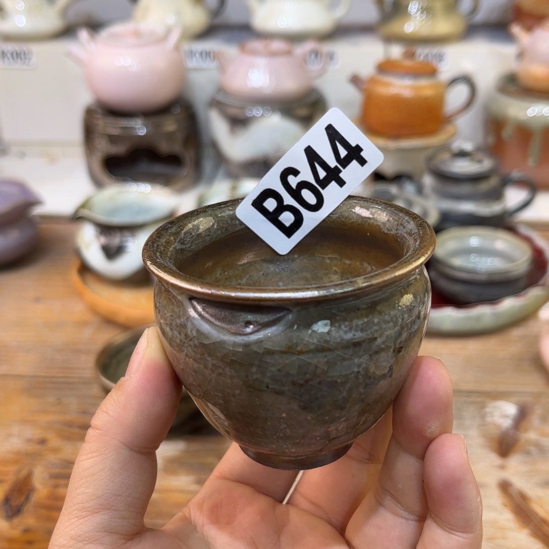 白泥茶杯称*呀陶瓷艺术