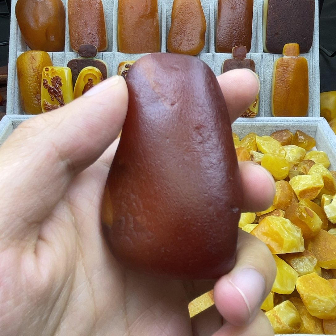 定制蜜蜡未镶嵌花蜡全皮