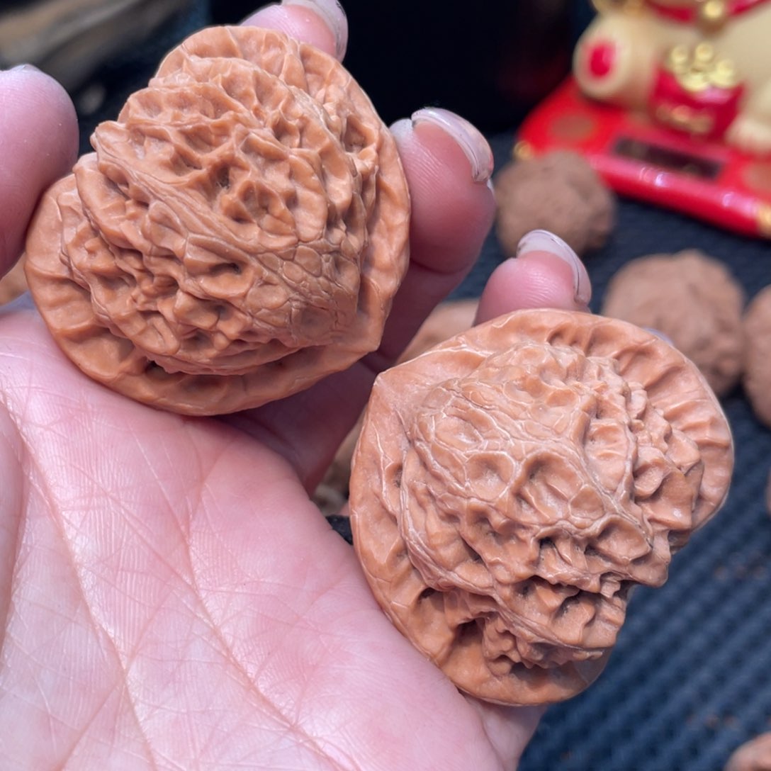 文玩核桃把件宫灯4.25全品