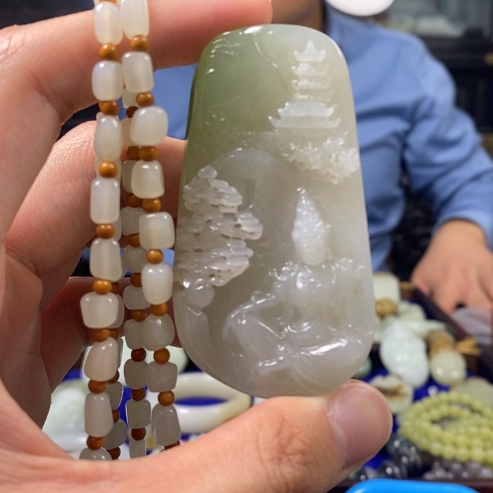 和田玉挂件未镶嵌鹅*鹅