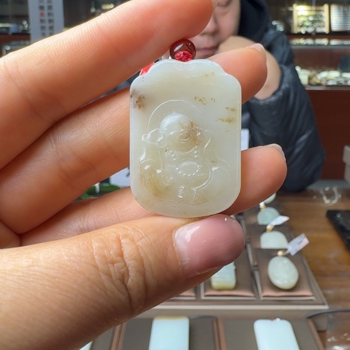 和田玉吊坠(不含链)未镶嵌