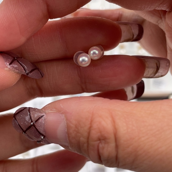 海水珍珠耳饰18K金镶嵌