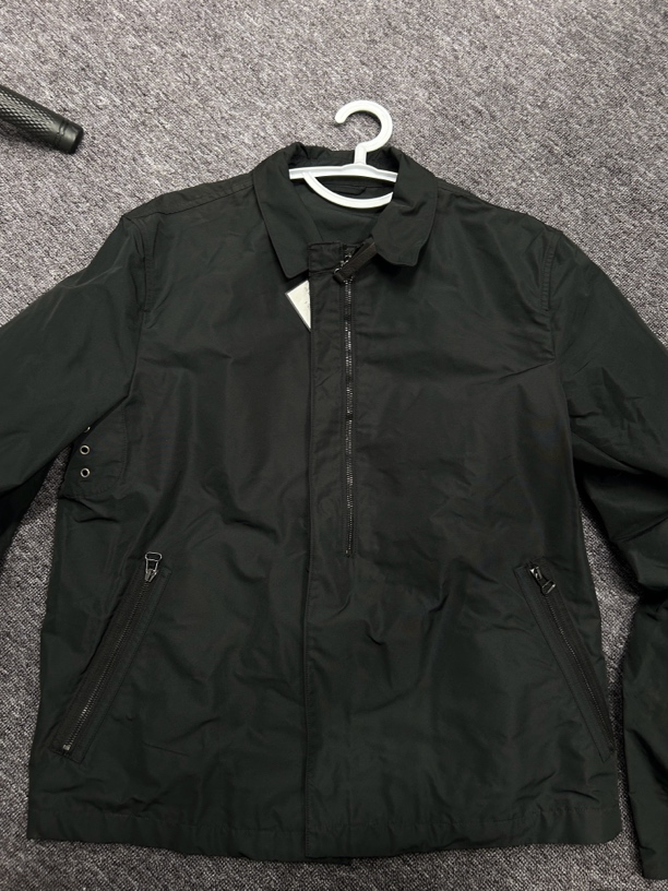 全新未使用 LANVIN 翻领散口袖男不褪色防风标准夹克工装