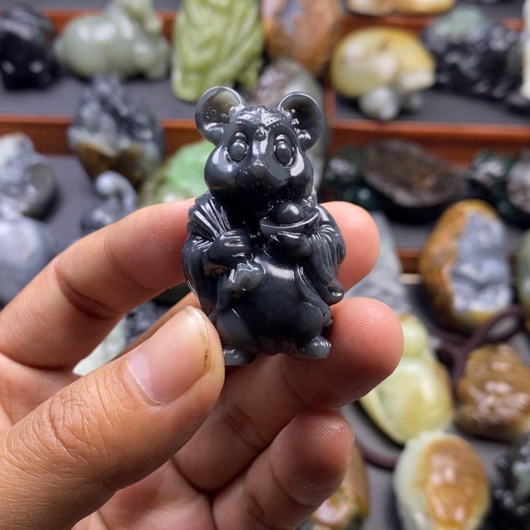 和田玉未镶嵌挂件