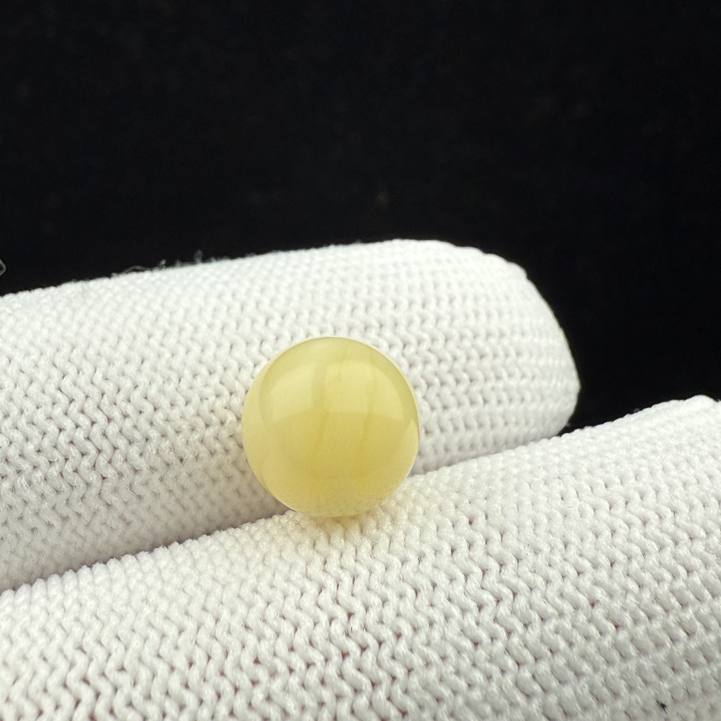 A3802天然原矿蜜蜡单珠9.3mm支持复检