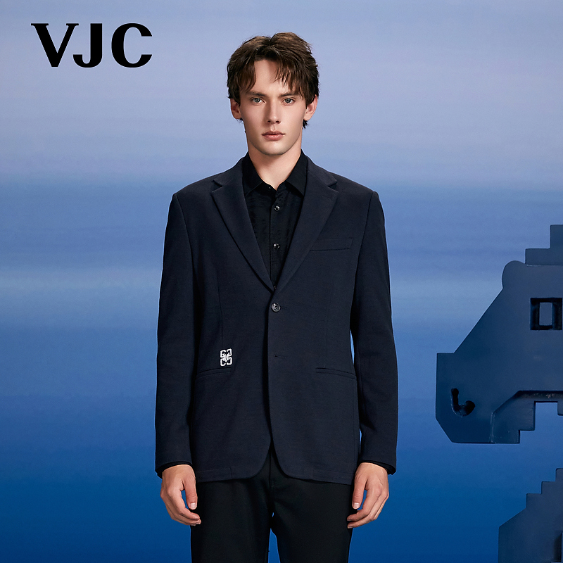 VJC/威杰思2025秋季新款男装摩登绅士平驳领西装外套B24CH1615