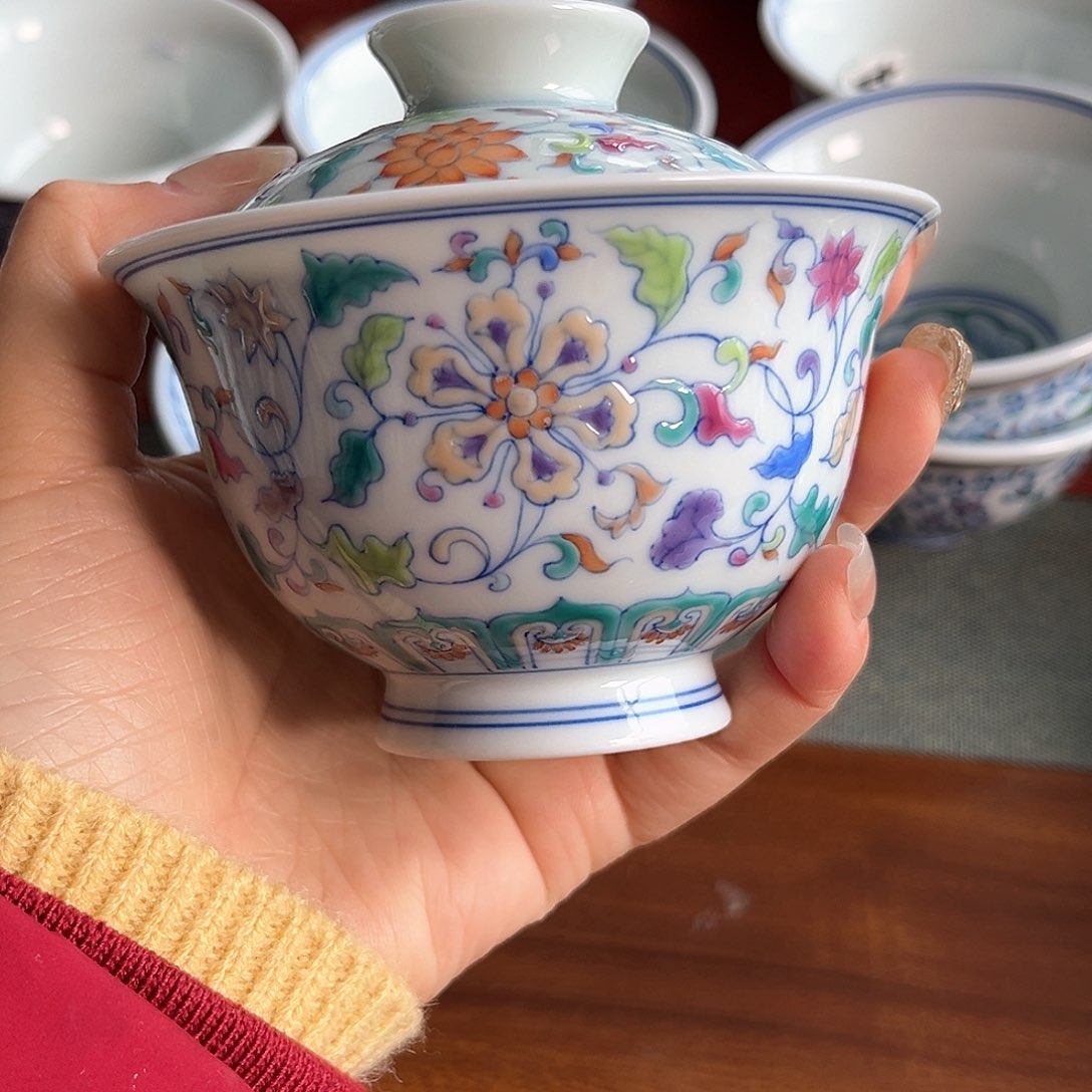 微瑕手工手绘茶具678