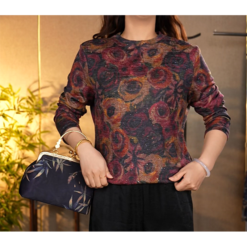 【C03定制奥绒】2025年秋冬打底衫妈妈装小衫