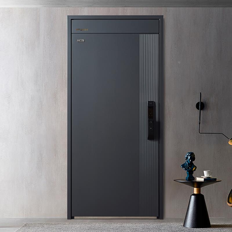 富新甲级防盗门旺吉进户安全门家用门入户门加高门楣暗铰链子母门