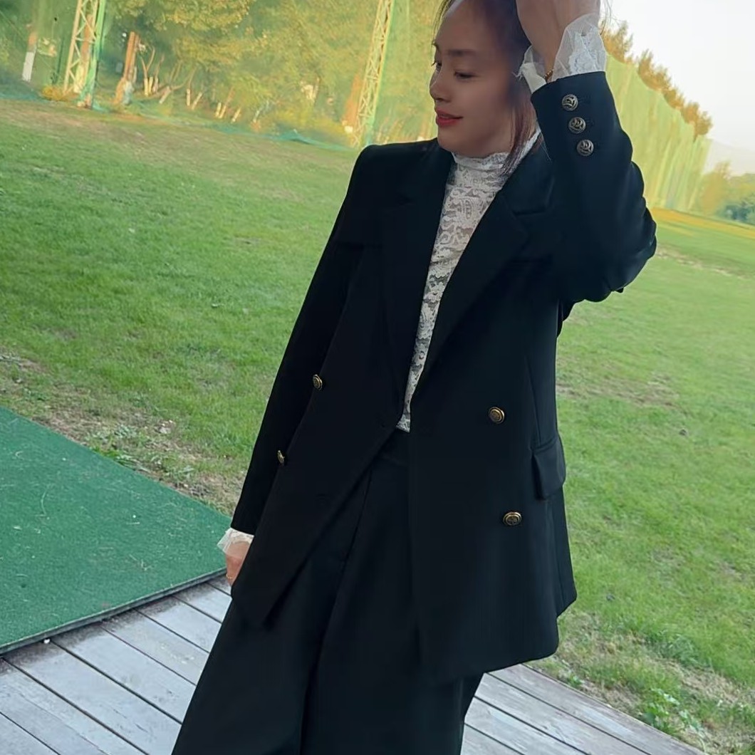 25年早秋款外套女士韩版设计感休闲宽松百搭显瘦气质小个子西装