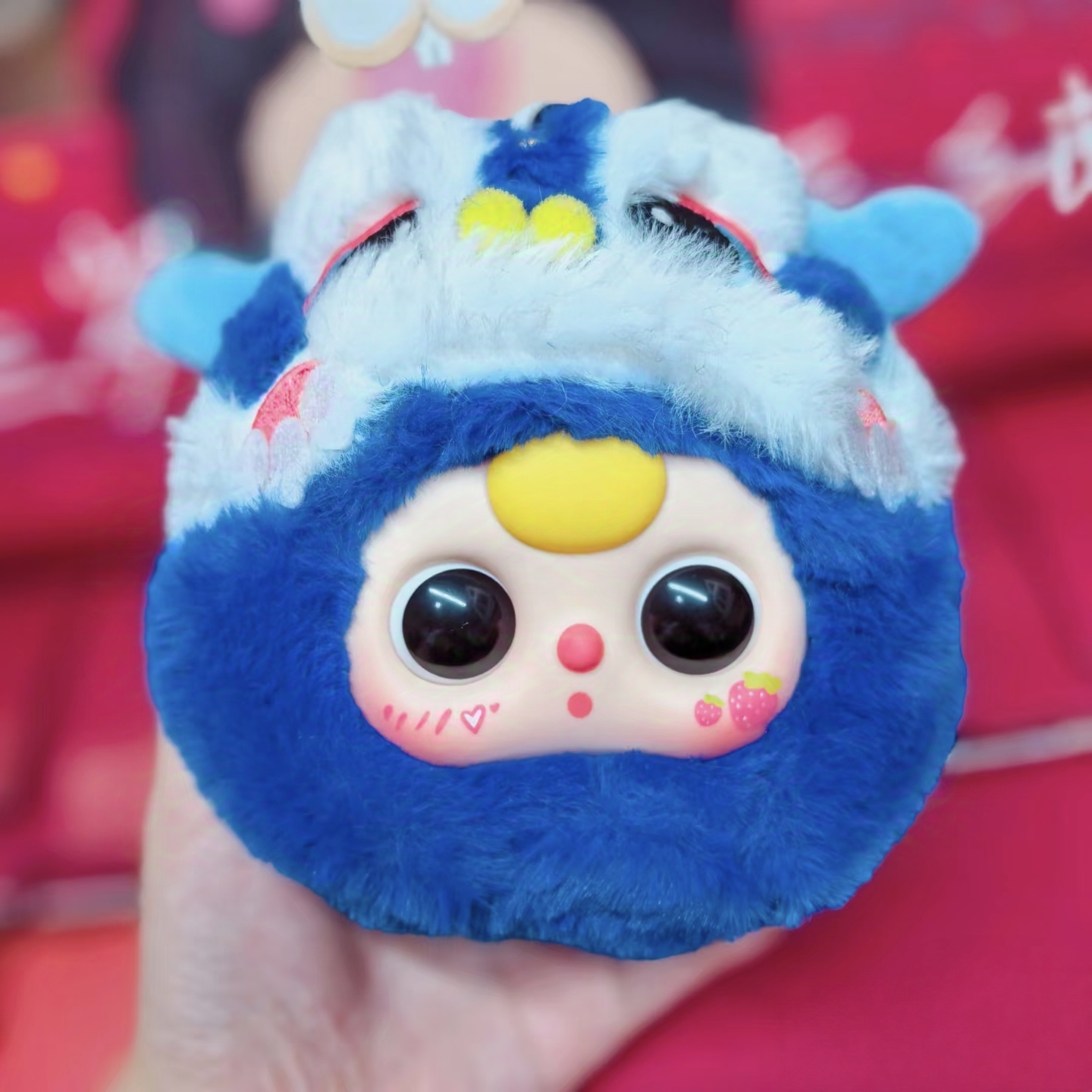 娃三岁正版毛绒二代拉链包带潮玩盲盒手办公仔礼物