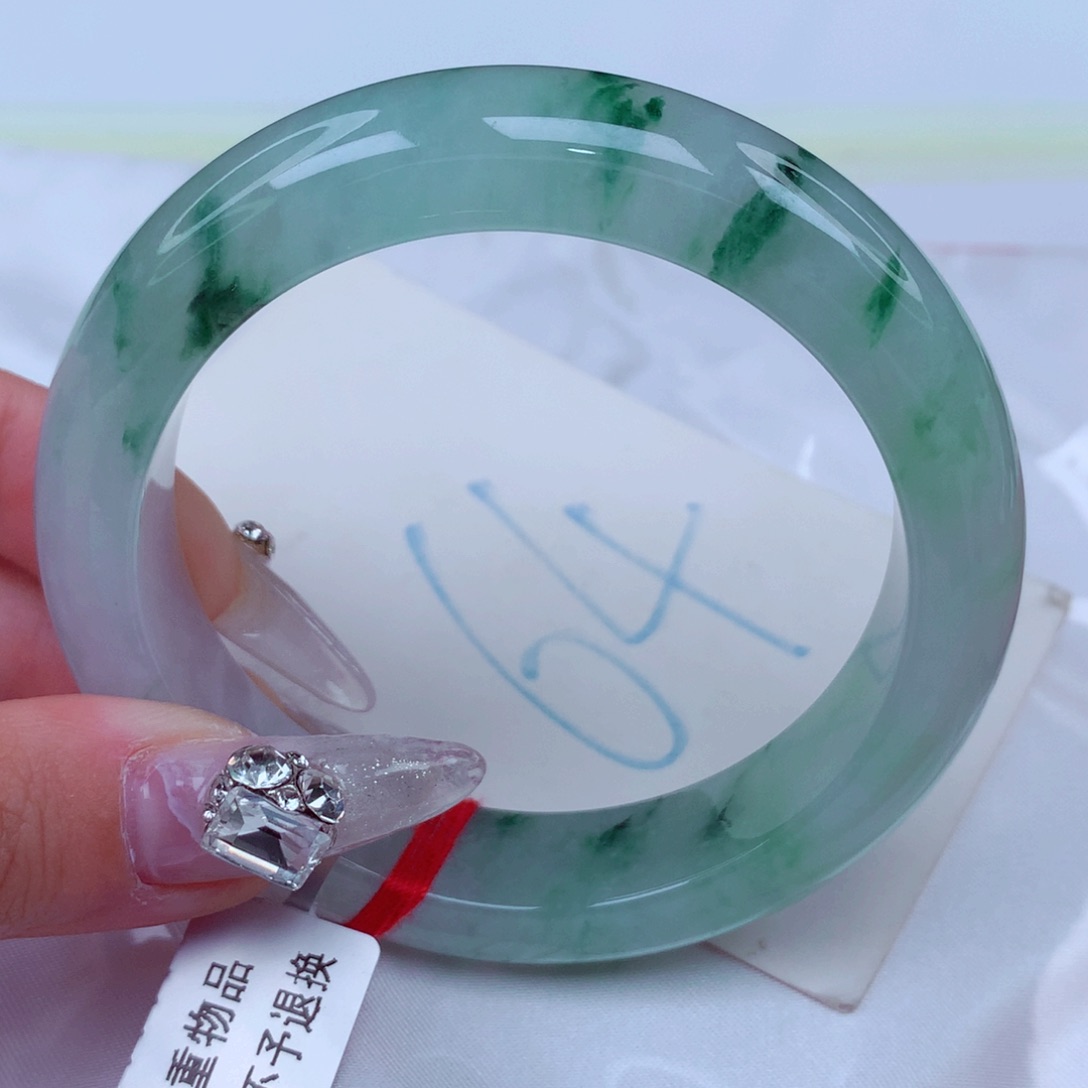 翡翠手镯未镶嵌天然缅甸翡翠A货手镯