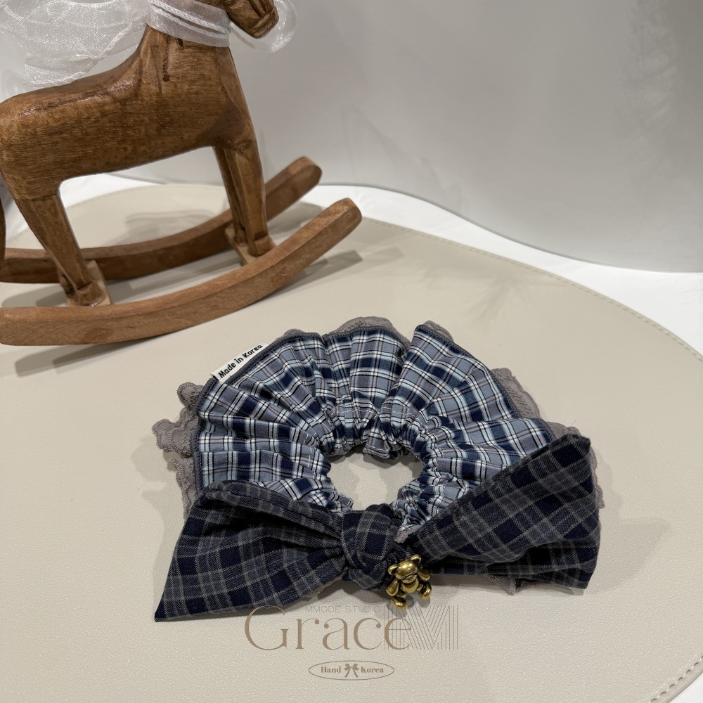 「学院小熊」韩国25秋冬百搭发绳发圈肠圈丸子头