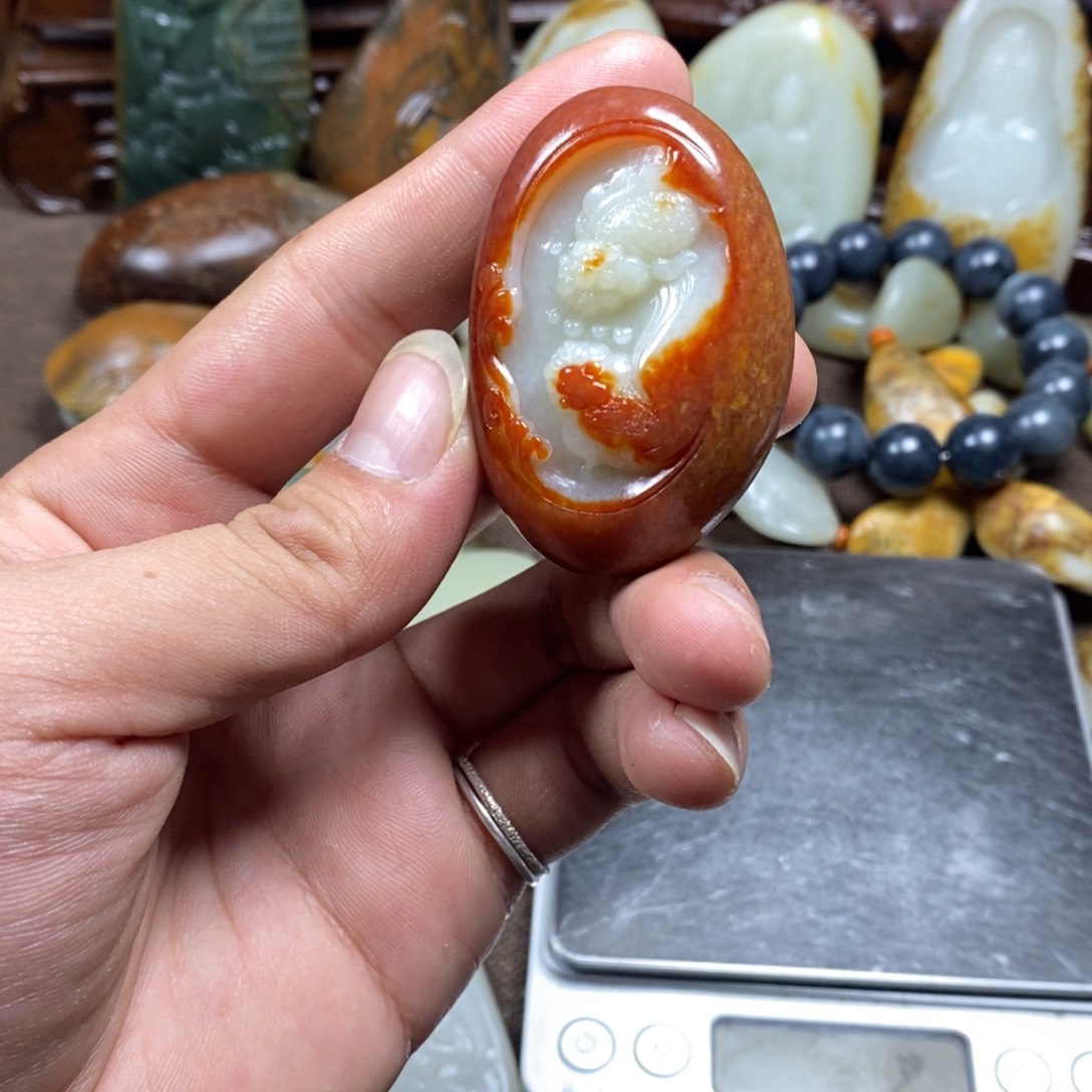 和田玉未镶嵌挂件