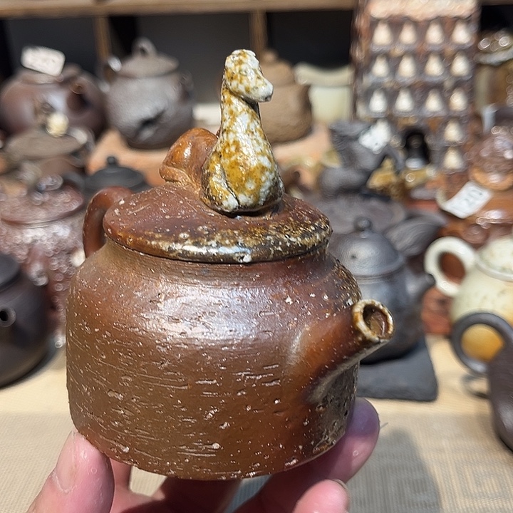 素烧柴烧茶具放漏335