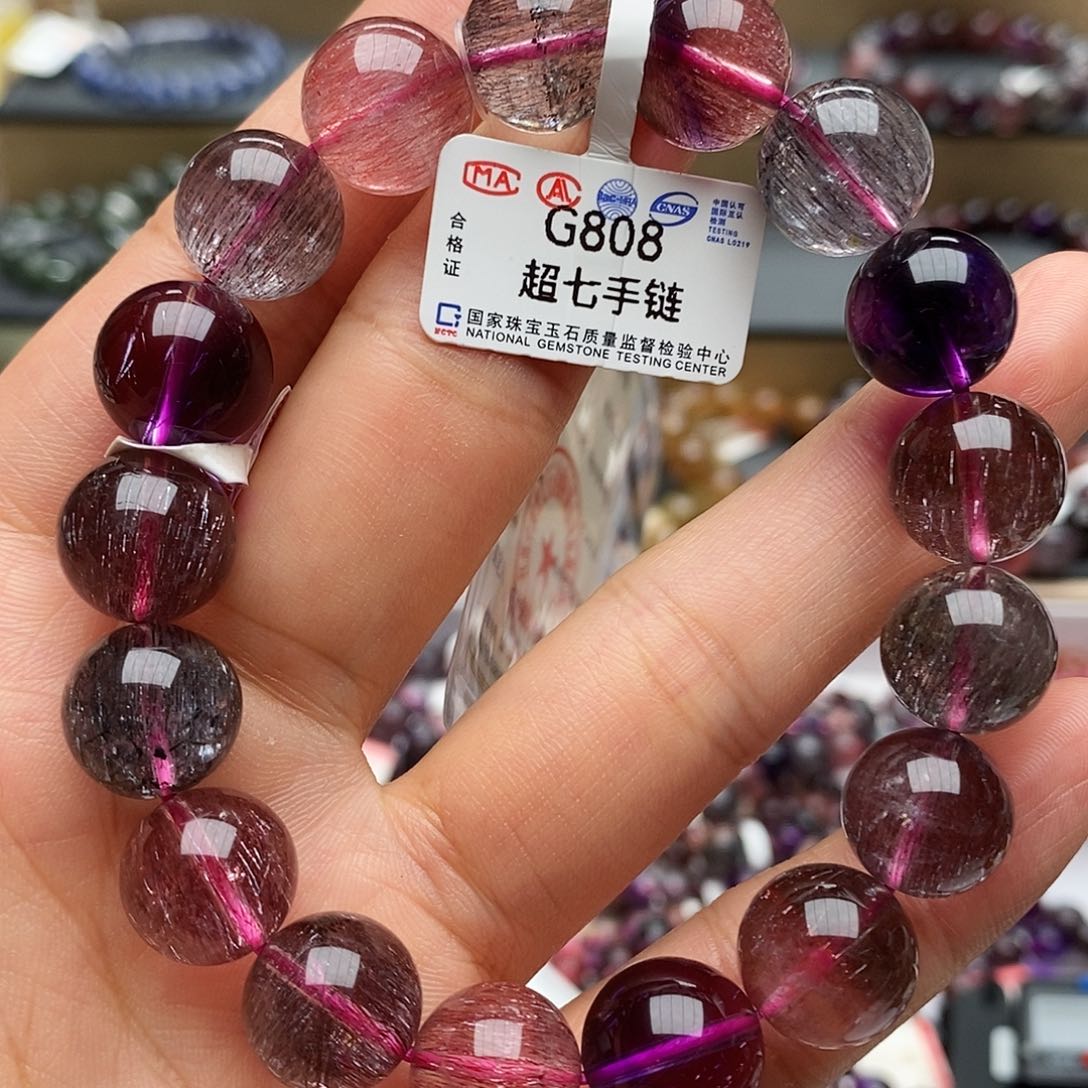 水晶手串未镶嵌G808超七13