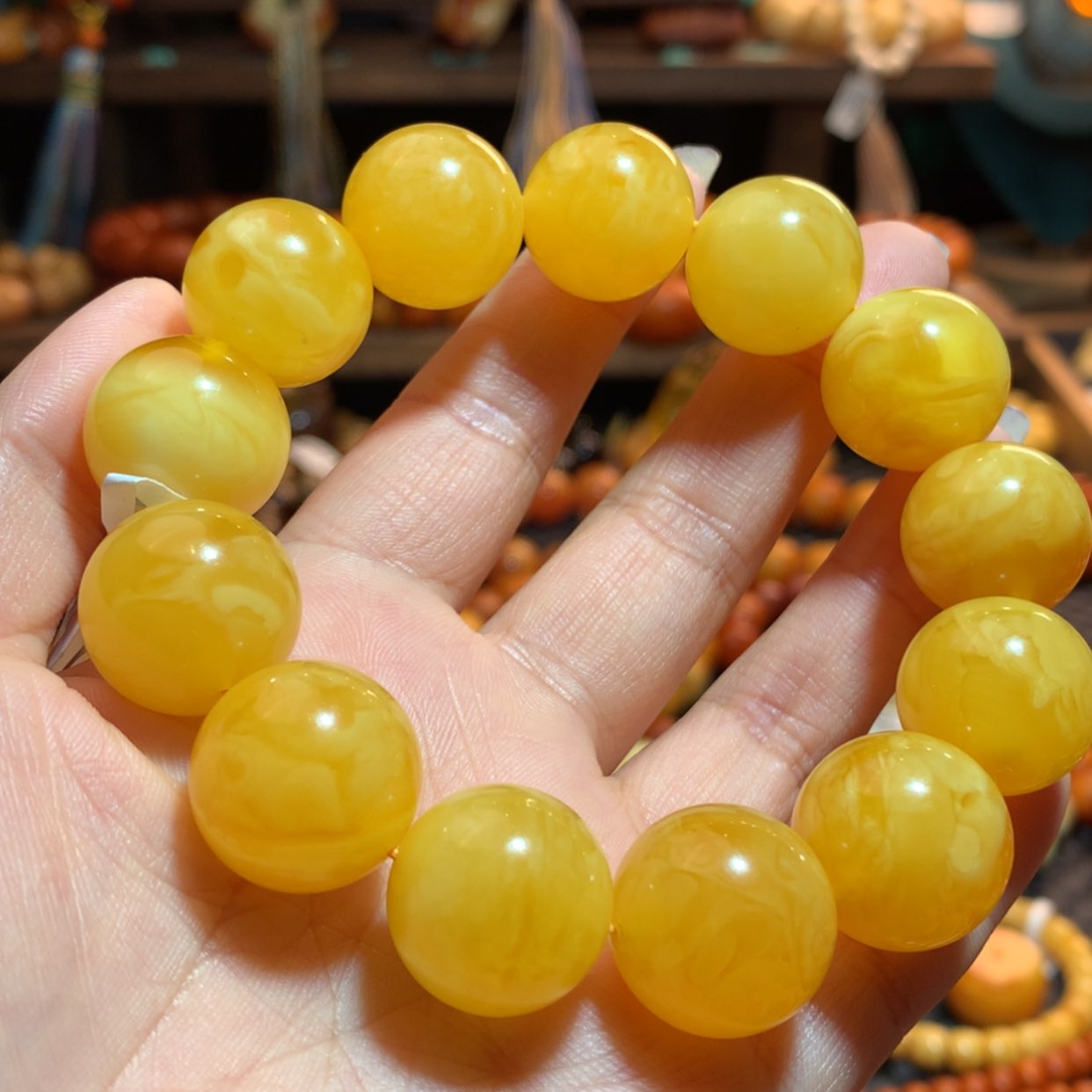 【闪购商品】手串蜜蜡未镶嵌蜜蜡手串