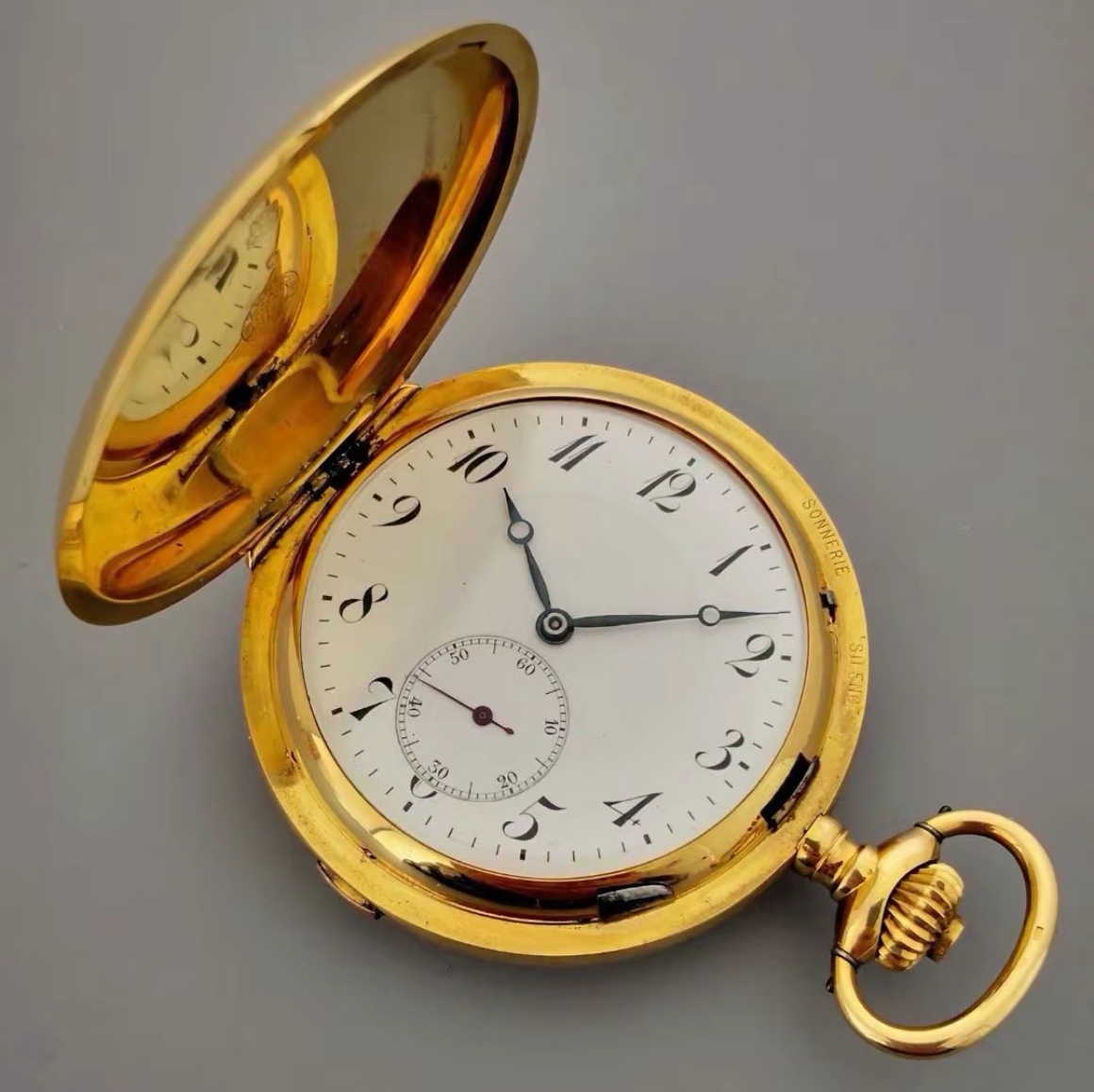 精美雕花复古铜壳怀表适合个性收藏