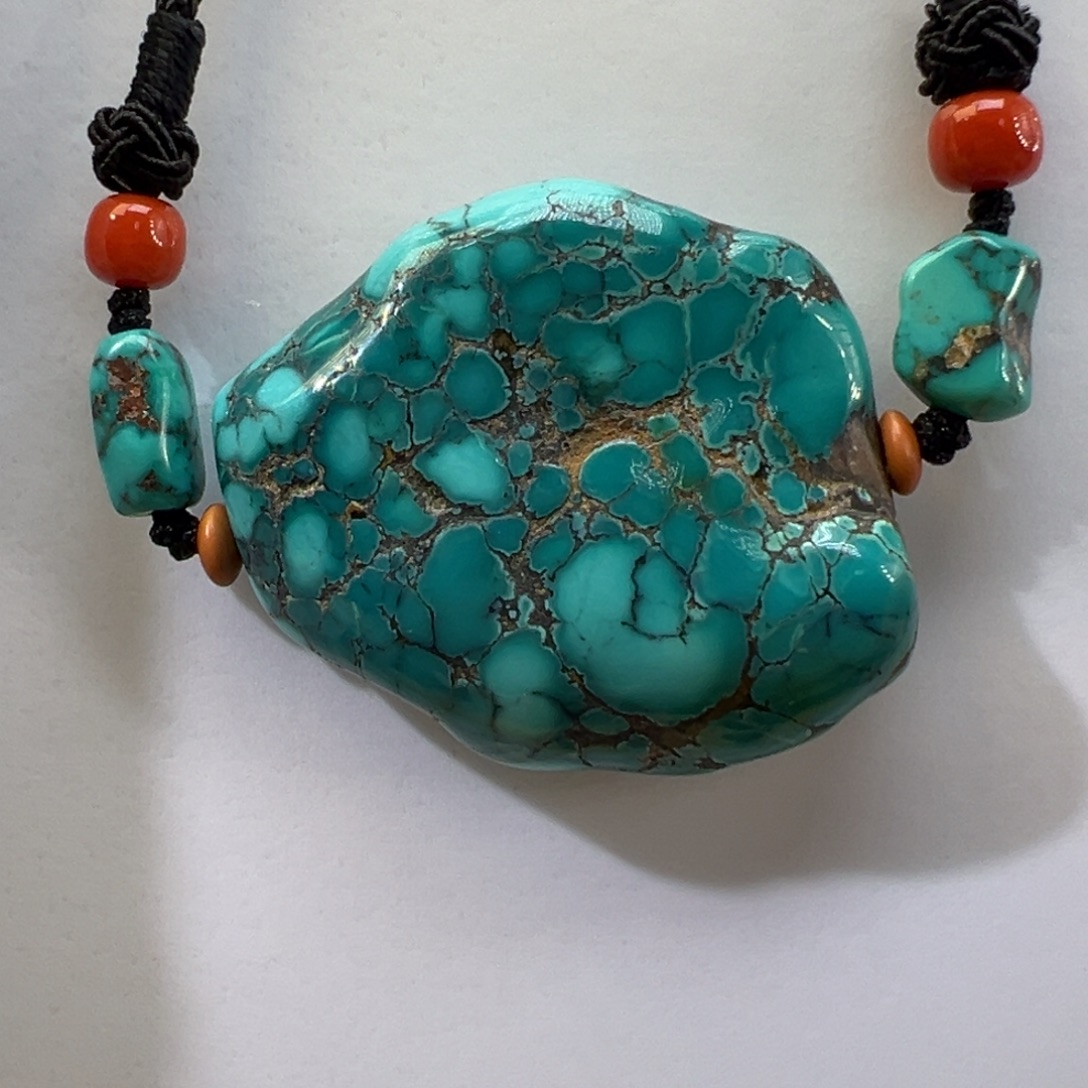 绿松石未镶嵌挂件