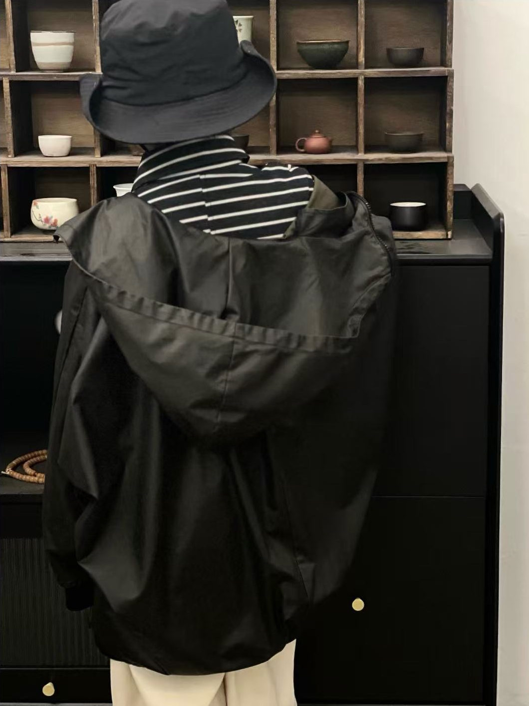 秋冬男童女童外套黑咖色 3075鼓系